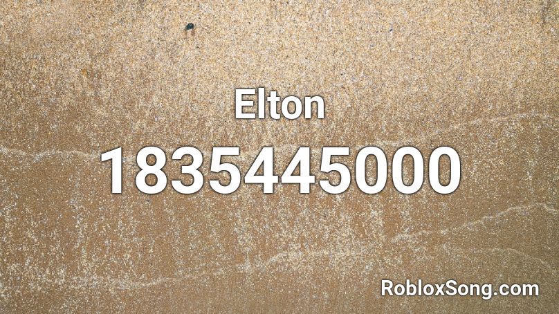 Elton Roblox ID