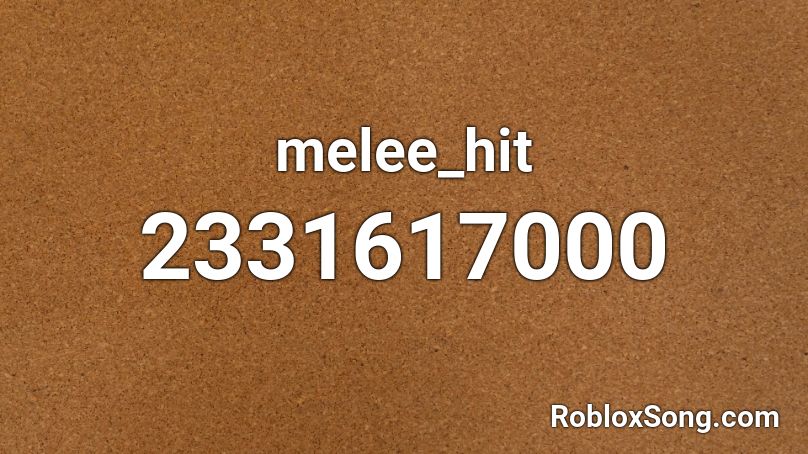 melee_hit Roblox ID