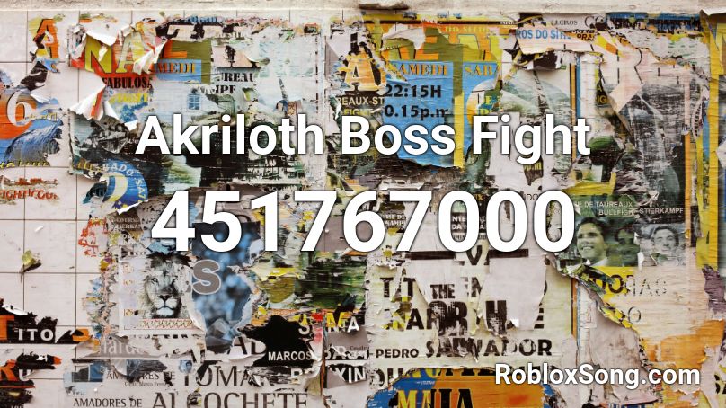 Akriloth Boss Fight Roblox ID