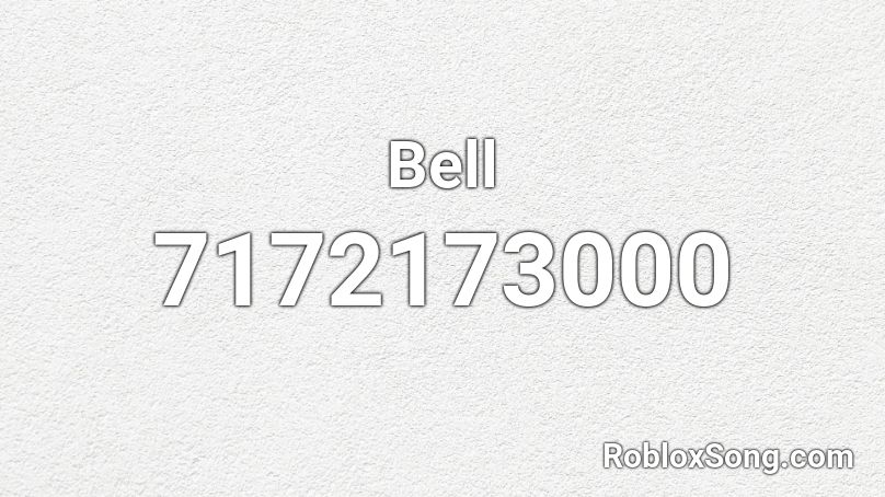 Bell Roblox ID