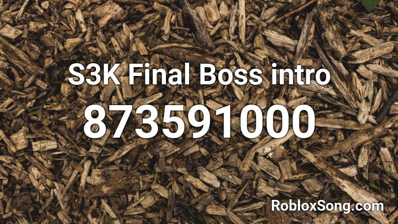 S3K Final Boss intro Roblox ID