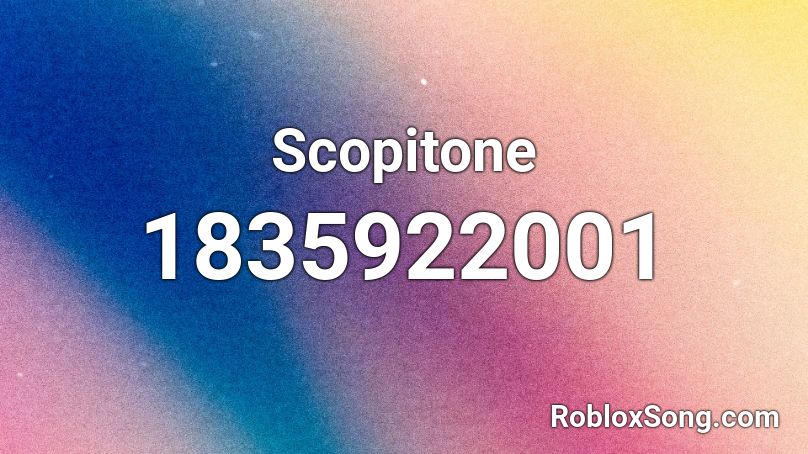 Scopitone Roblox ID