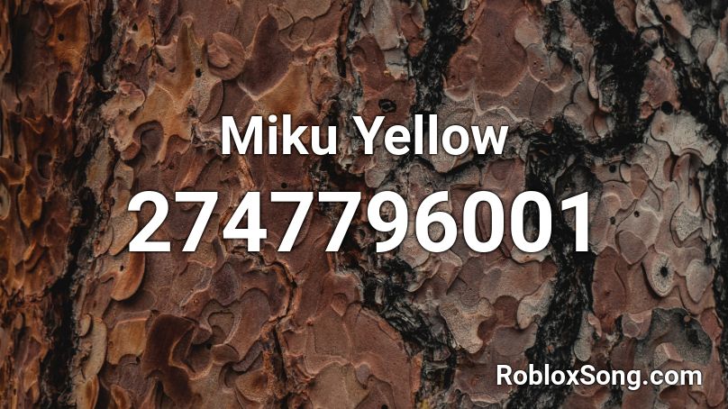 Miku Yellow Roblox ID