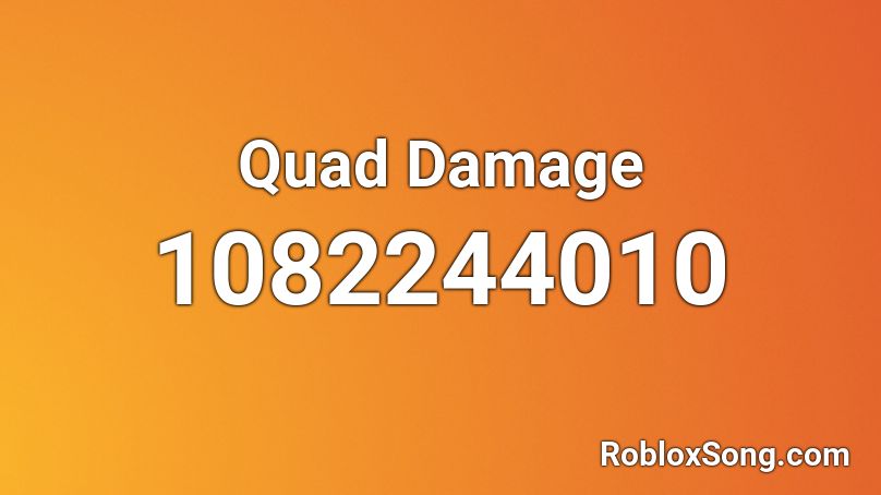 Quad Damage Roblox ID