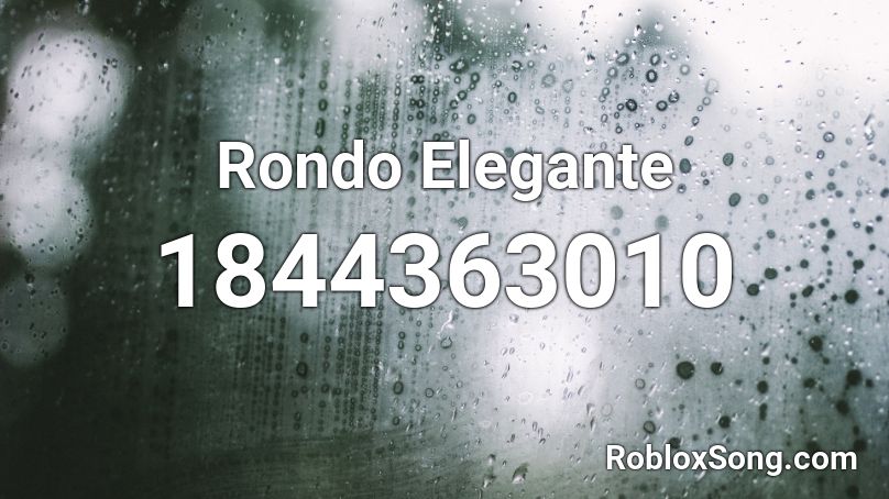 Rondo Elegante Roblox ID