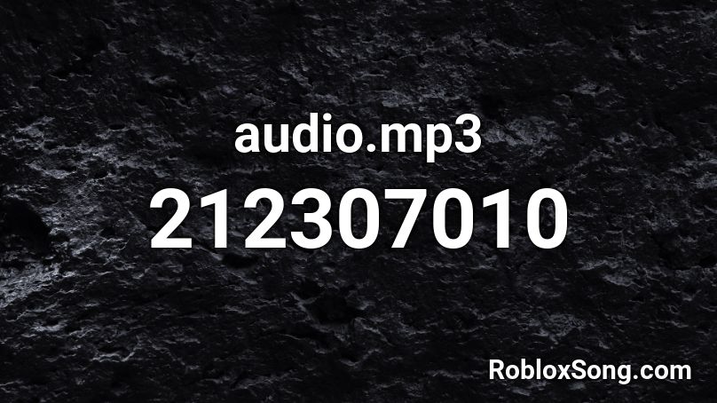 audio.mp3 Roblox ID