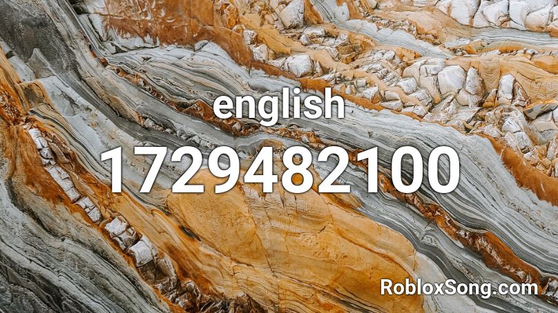 english Roblox ID