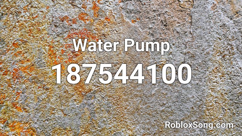 Water Pump Roblox ID