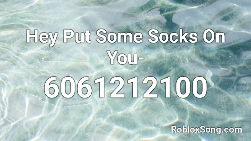Hey Put Some Socks On You- Roblox ID