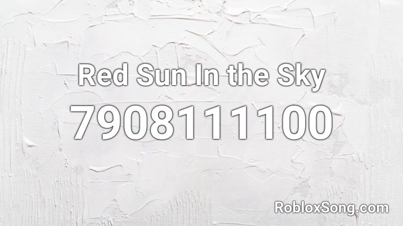 Red Sun In the Sky Roblox ID