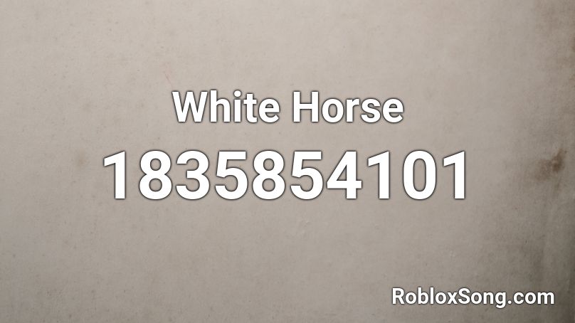 White Horse Roblox ID