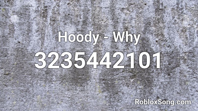 Hoody - Why Roblox ID