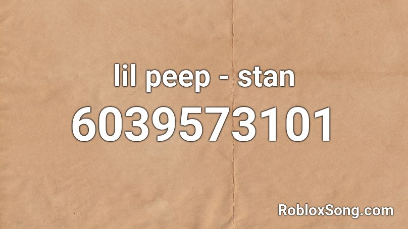 lil peep - stan Roblox ID