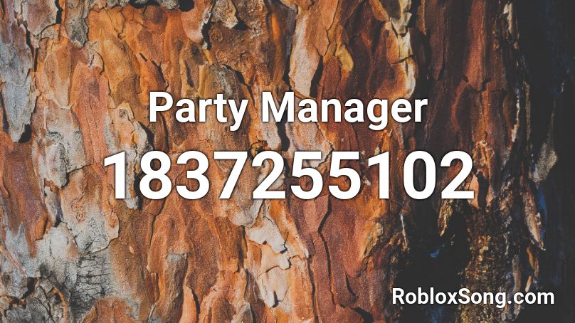Party Manager Roblox ID