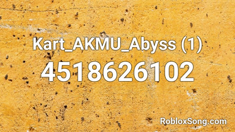 Kart_AKMU_Abyss (1) Roblox ID