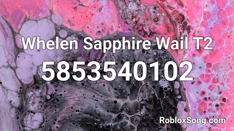 Whelen Sapphire Wail T2 Roblox ID
