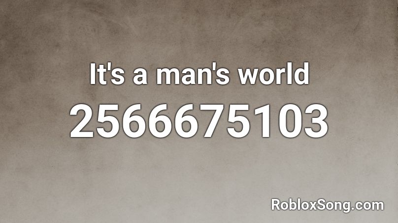 Roblox It's A Man