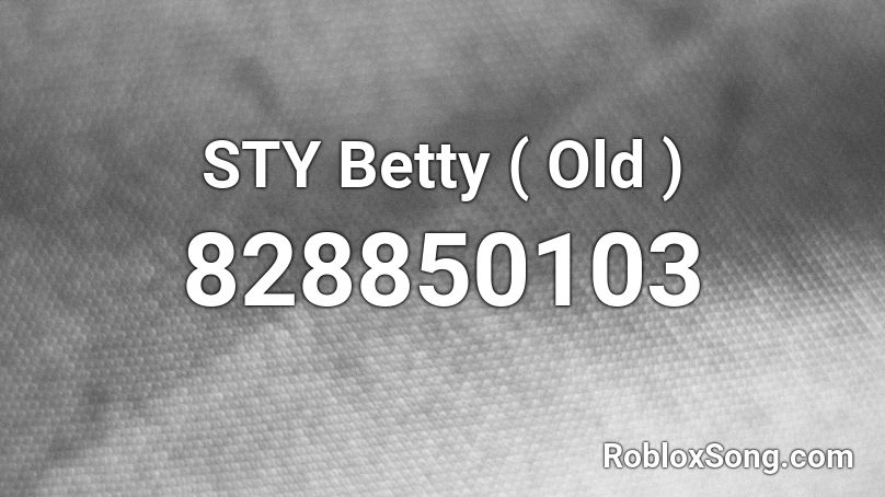 STY Betty ( Old ) Roblox ID