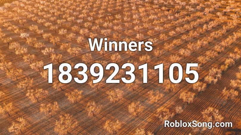 Winners Roblox ID