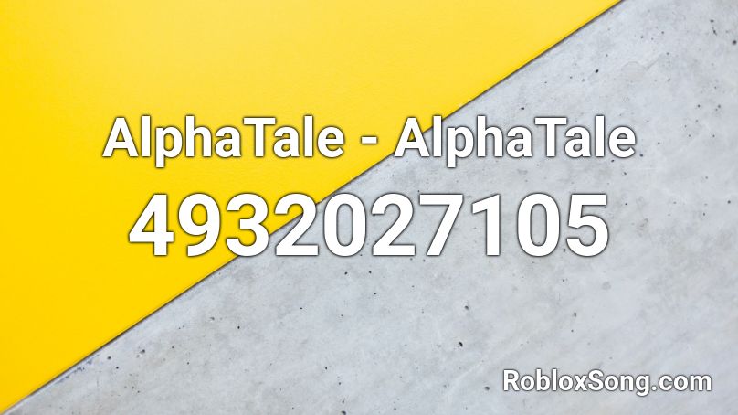 AlphaTale - AlphaTale Roblox ID