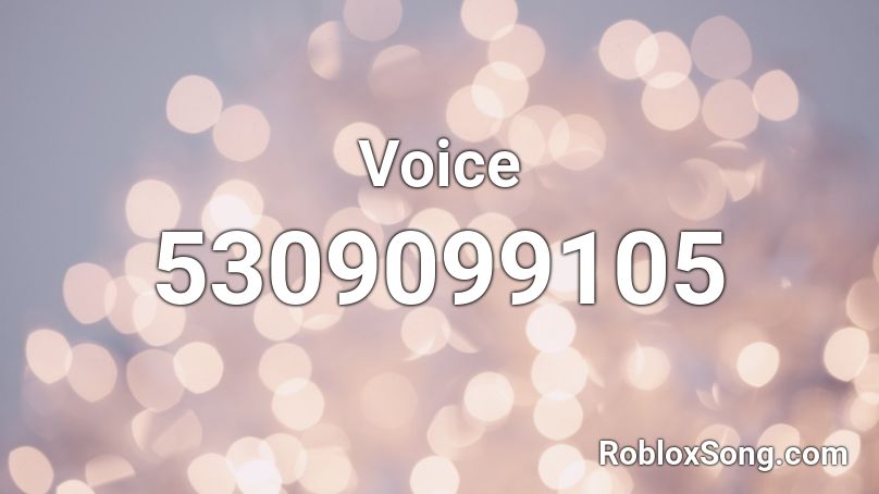 Voice Roblox ID