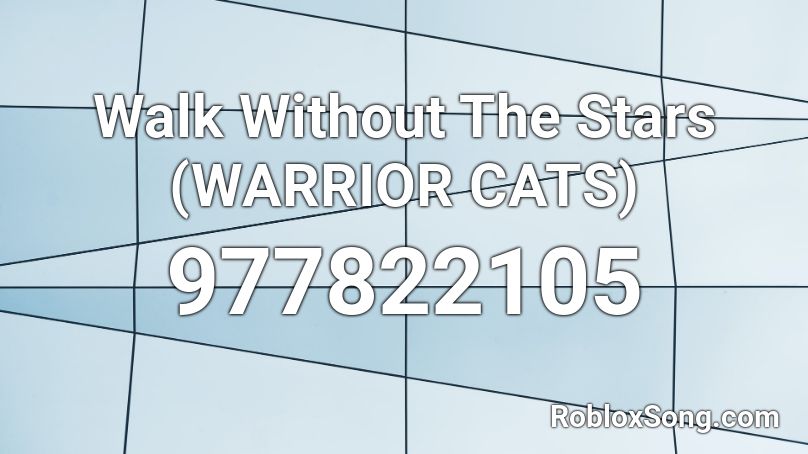 roblox id code for walk without the stars