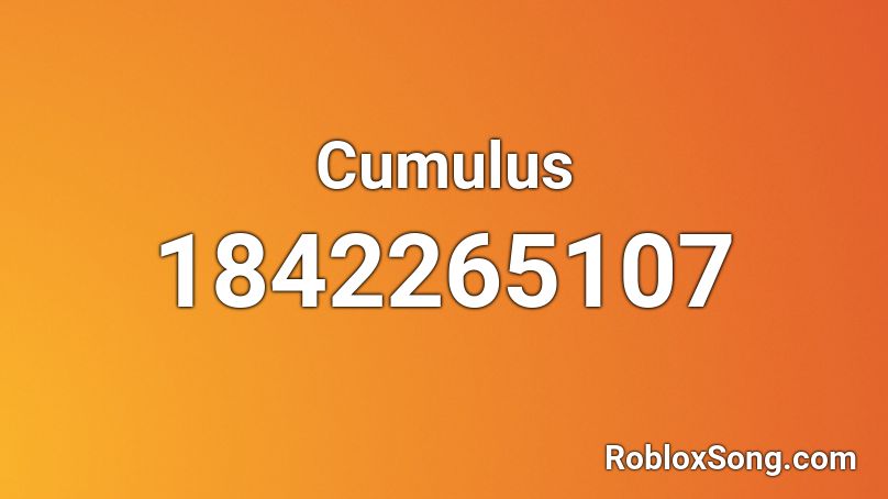 Cumulus Roblox ID