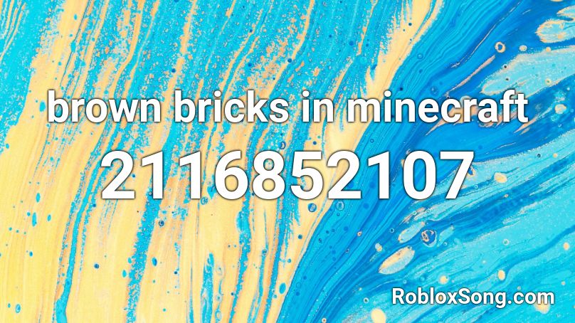 brown bricks in minecraft Roblox ID