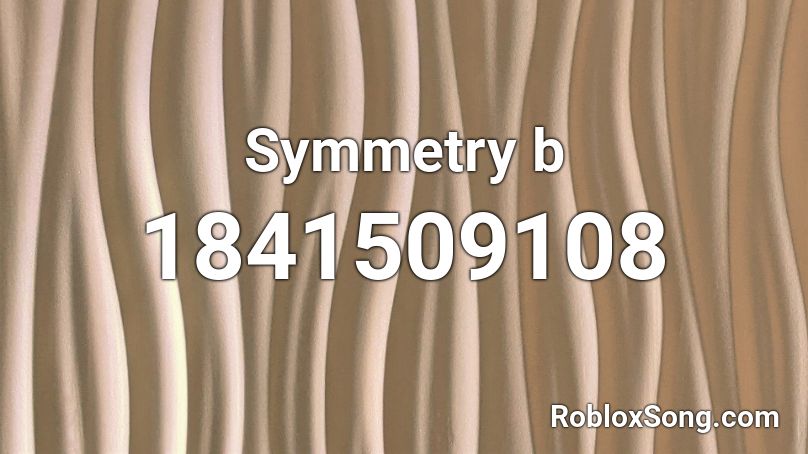 Symmetry b Roblox ID