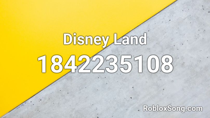 Disney Land Roblox ID