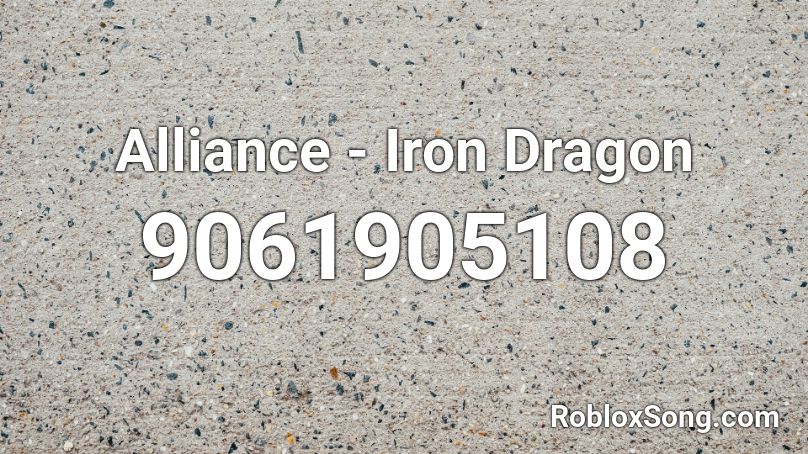 Alliance - Iron Dragon Roblox ID