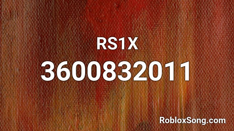 RS1X  Roblox ID