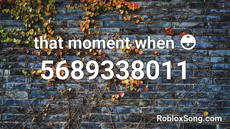 that moment when 😳 Roblox ID
