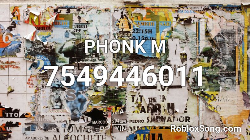 PHONK M Roblox ID