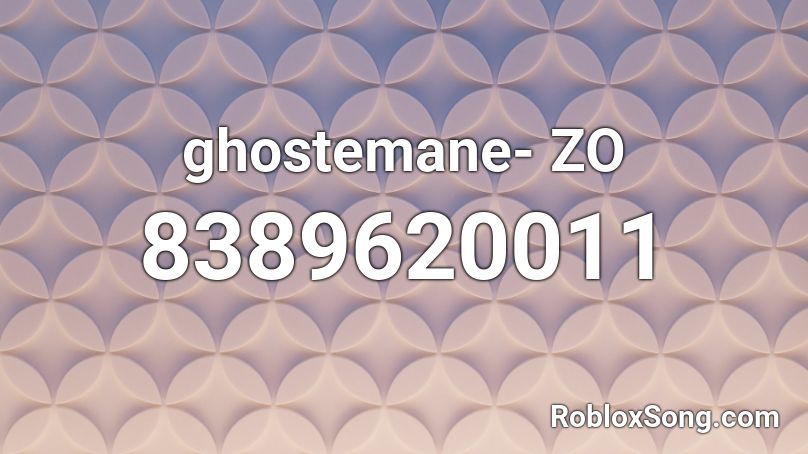 ghostemane- ZO Roblox ID