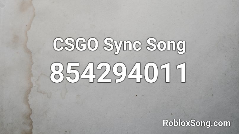 CSGO Sync Song Roblox ID