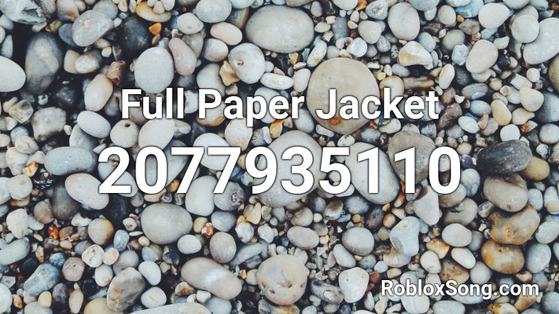  Full Paper Jacket Roblox ID