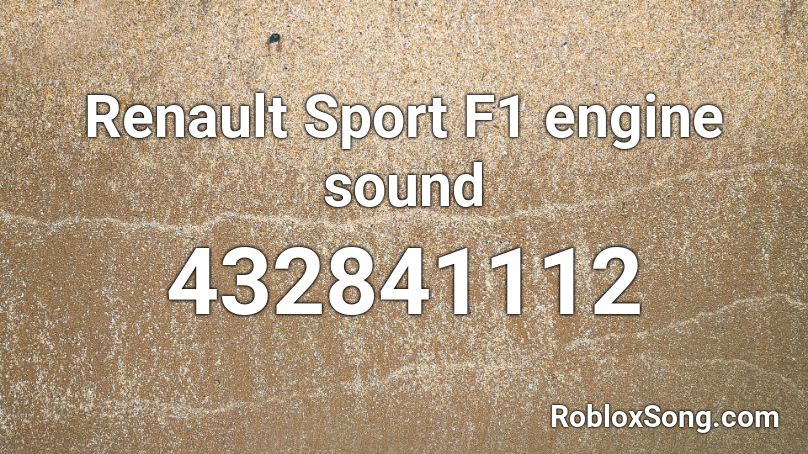Renault Sport F1 Engine Sound Roblox Id Roblox Music Codes - roblox v8 sound