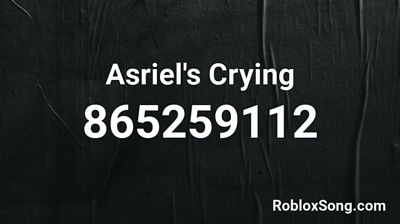 Asriel's Crying Roblox ID