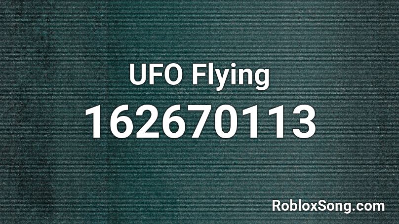 UFO Flying Roblox ID