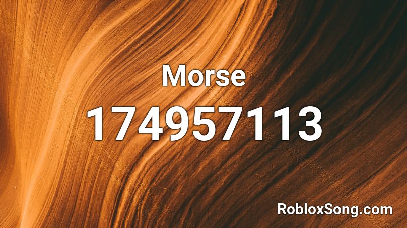 Morse Roblox ID