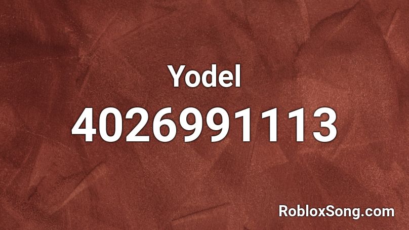 Yodel Roblox ID