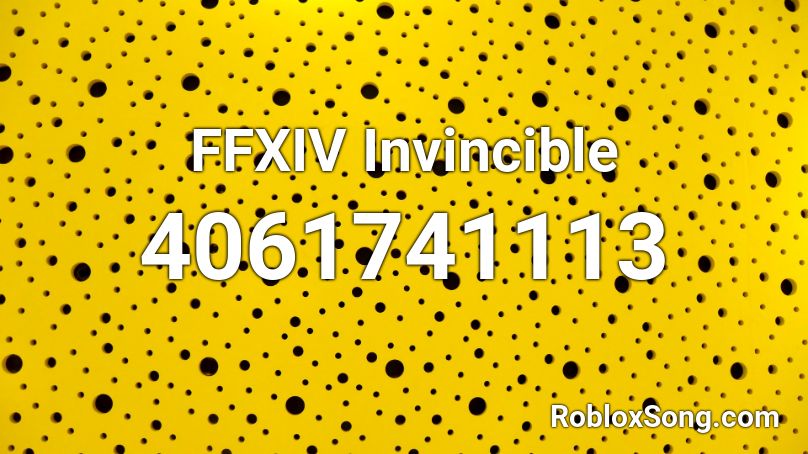 FFXIV Invincible Roblox ID