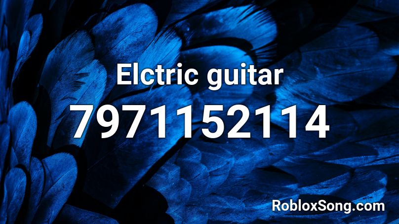 Elctric guitar Roblox ID