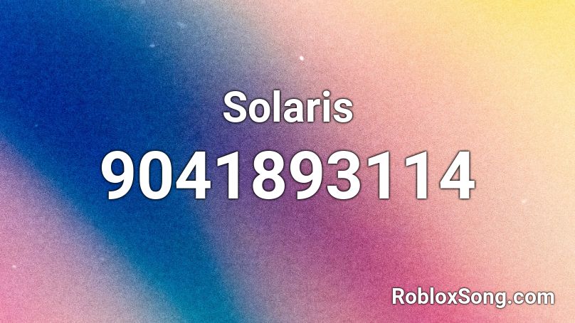 Solaris Roblox ID