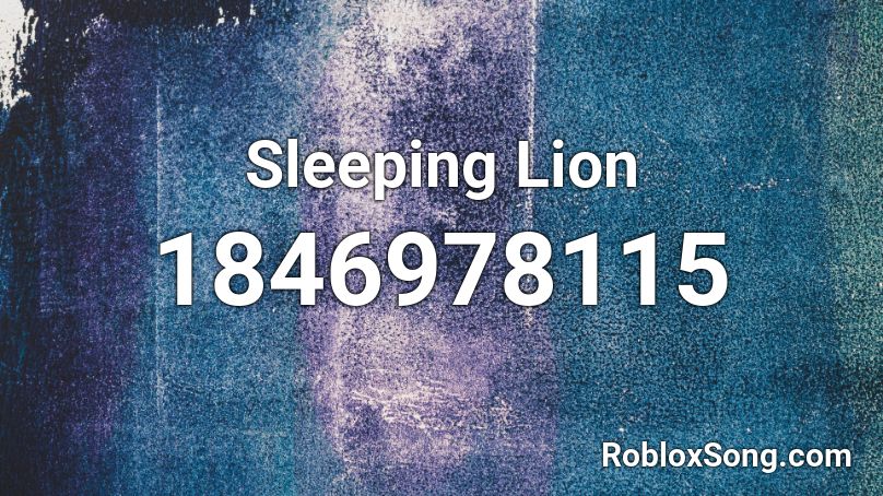 Sleeping Lion Roblox ID