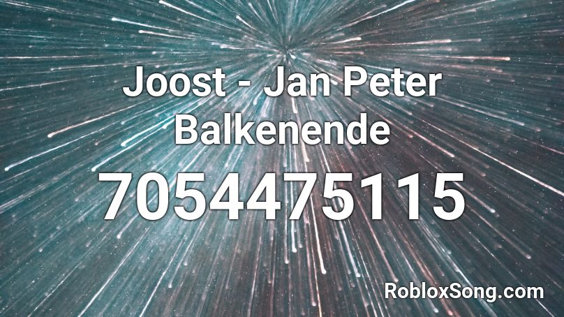 Joost - Jan Peter Balkenende Roblox ID