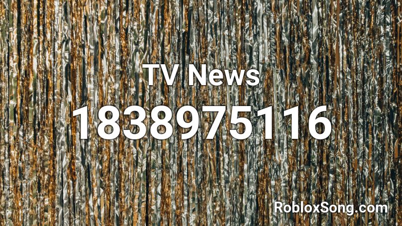 TV News Roblox ID