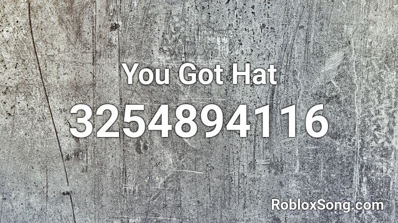 You Got Hat Roblox ID