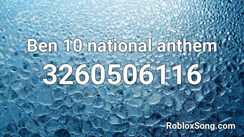 robert national anthem Roblox ID